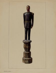 Civil War General, c. 1940. Creator: Mina Lowry