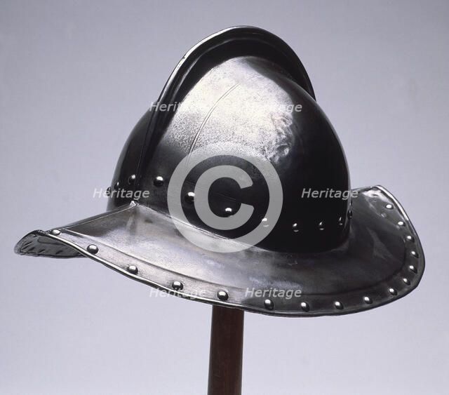 Civil war helmet, c1642-c1648. Artist: Unknown