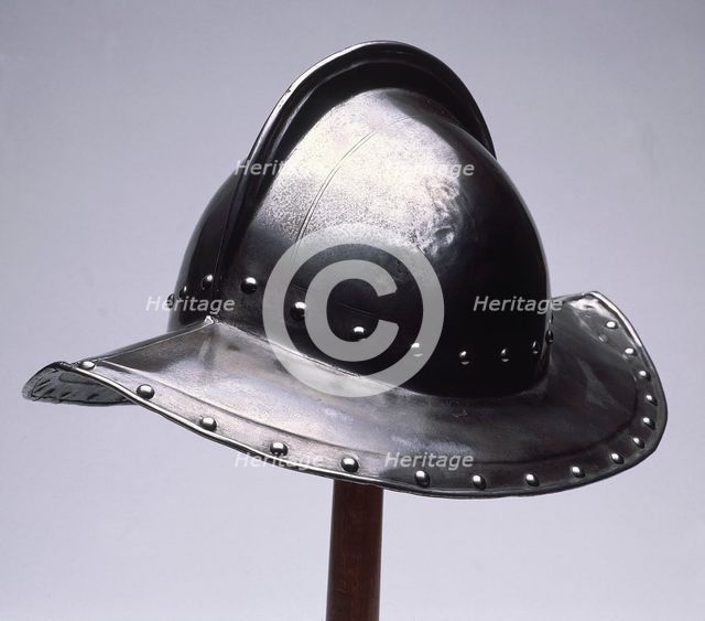 Civil war helmet, c1642-c1648. Creator: Unknown.