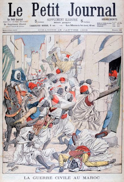 Civil war in Morocco, 1903. Artist: Unknown