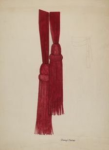 Civil War Sash, c. 1936. Creator: Gladys C. Parker