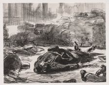 Civil War (Scene of the Commune of Paris), 1871. Creator: Edouard Manet (French, 1832-1883)