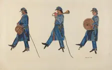 Civil War Soldiers, 1935/1942. Creator: George File