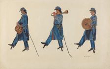 Civil War Soldiers, 1935/1942. Creator: George File