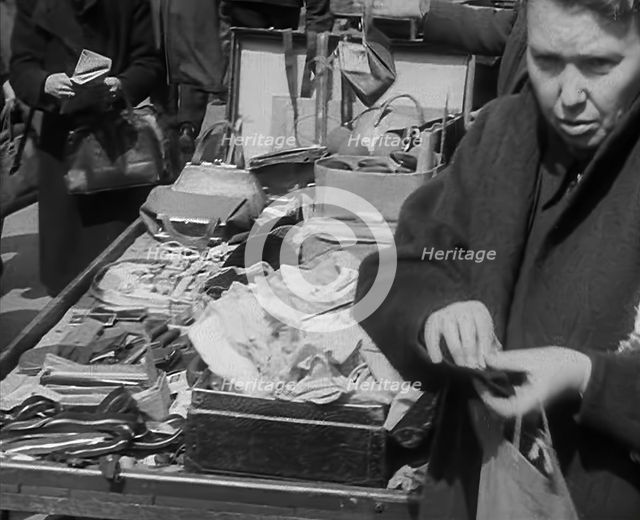 Civilians at a Market, 1942. Creator: British Pathe Ltd.