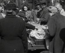 Civilians at a Market, 1942. Creator: British Pathe Ltd