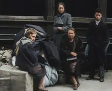 Civilians Surrounded by Bombed Out Buildings, 1940. Creator: British Pathe Ltd