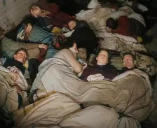 Civilians Sleeping in the London Underground, 1940. Creator: British Pathe Ltd