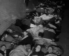 Civilians Sleeping in the London Underground, 1940. Creator: British Pathe Ltd