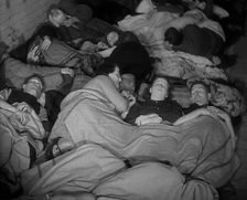 Civilians Sleeping in the London Underground, 1940. Creator: British Pathe Ltd