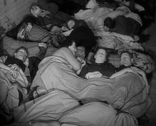 Civilians Sleeping in the London Underground, 1940. Creator: British Pathe Ltd