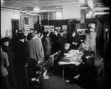 Civilians Voting in the Presidential Election, 1932. Creator: British Pathe Ltd
