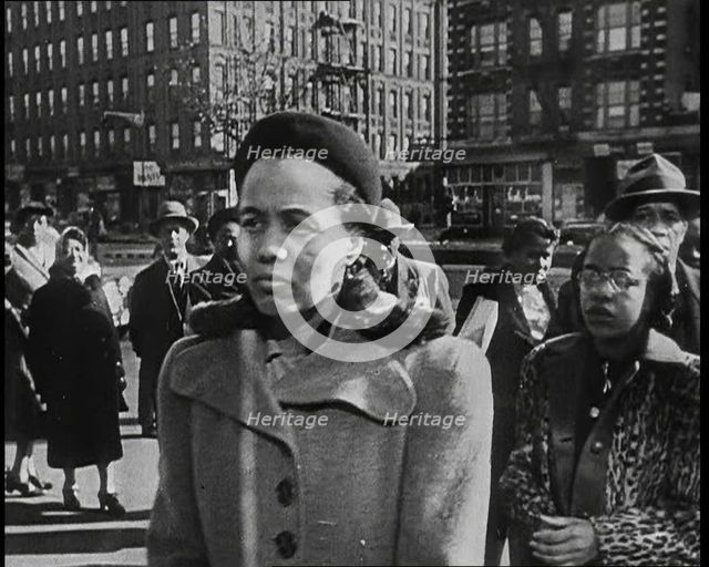 Civilians Waiting To Vote in the Presidential Election, 1932. Creator: British Pathe Ltd.