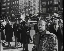 Civilians Waiting To Vote in the Presidential Election, 1932. Creator: British Pathe Ltd