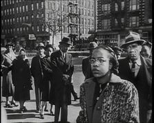 Civilians Waiting To Vote in the Presidential Election, 1932. Creator: British Pathe Ltd