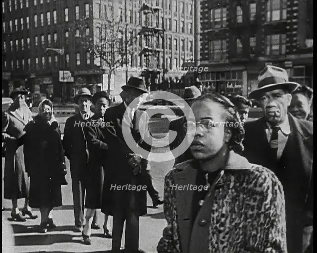 Civilians Waiting To Vote in the Presidential Election, 1932. Creator: British Pathe Ltd.