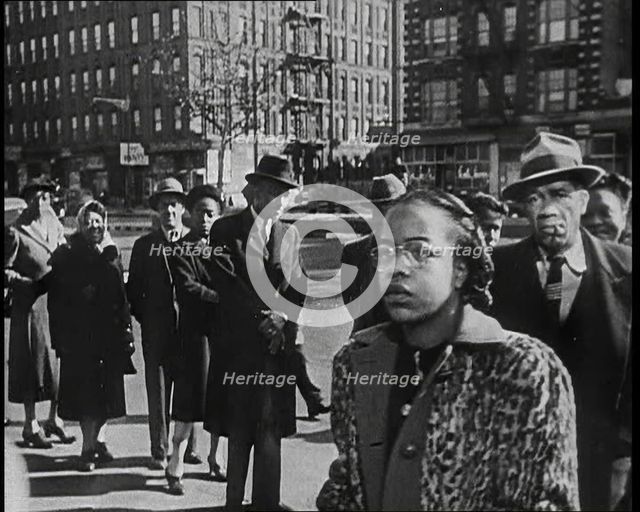 Civilians Waiting To Vote in the Presidential Election, 1932. Creator: British Pathe Ltd.