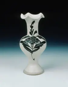 Cizhou stoneware vase, late Northern Song dynasty, China, early 12th century. Creator: Unknown