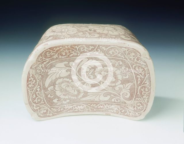Cizhou stoneware pillow, Five Dynasties-early Northern Song dynasty, China, 10th-11th century. Artist: Unknown