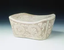 Cizhou stoneware pillow, Five Dynasties-early Northern Song dynasty, China, 10th-11th century. Creator: Unknown
