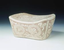 Cizhou stoneware pillow, Five Dynasties-early Northern Song dynasty, China, 10th-11th century