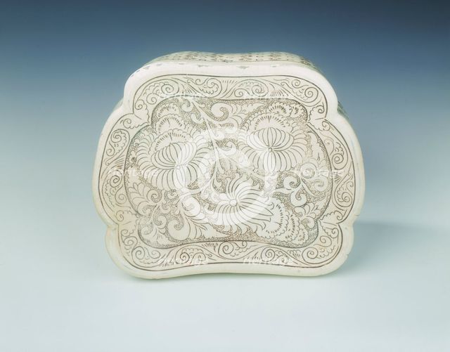 Cizhou stoneware pillow, Northern Song dynasty, China, 11th century. Creator: Unknown.