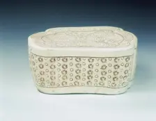 Cizhou stoneware pillow, Northern Song dynasty, China, 11th century. Creator: Unknown