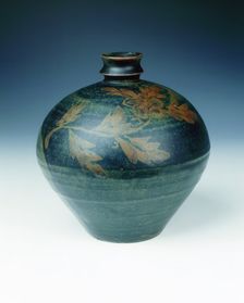 Cizhou-type black stoneware jar, late Jin-early Yuan dynasty, China, 13th century