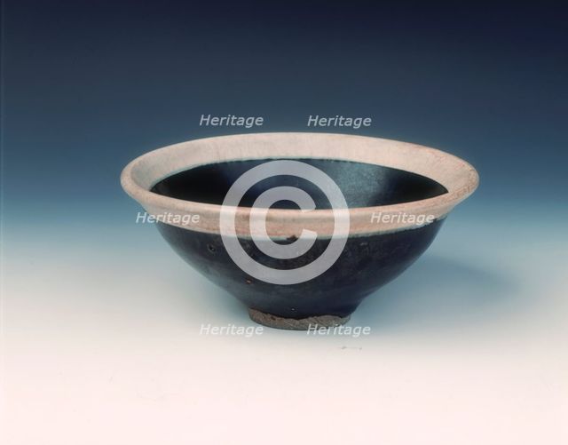 Cizhou white-rimmed temmoku tea bowl, Northern Song dynasty, China, 11th century. Artist: Unknown