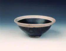 Cizhou white-rimmed temmoku tea bowl, Northern Song dynasty, China, 11th century. Creator: Unknown