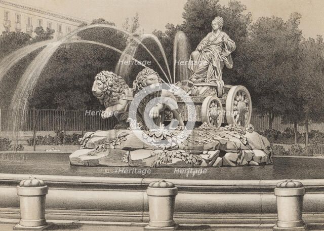 Cibeles Fountain of Madrid, was installed in 1782, work by Francisco Gutiérrez, Roberto Michel an…