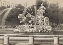 Cibeles Fountain of Madrid, was installed in 1782, work by Francisco Gutiérrez, Roberto Michel an…
