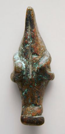 Cicada Figurine (image 1 of 2), Late Period-Ptolemaic Period (711-30 BCE) or later. Creator: Unknown
