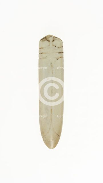 Cicada pendant, Shang or Western Zhou period, 13th/10th century B.C. Creator: Unknown.