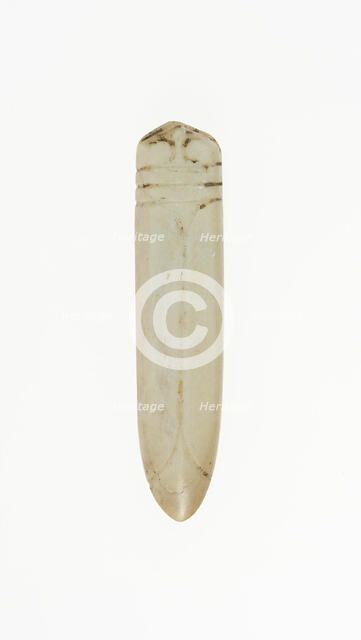 Cicada pendant, Shang or Western Zhou period, 13th/10th century B.C. Creator: Unknown.