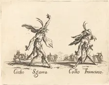 Cicho Sgarra and Collo Francisco, c. 1622. Creator: Jacques Callot