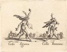 Cicho Sgarra and Collo Francisco, c. 1622. Creator: Jacques Callot