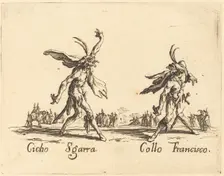 Cicho Sgarra and Collo Francisco, c. 1622. Creator: Jacques Callot