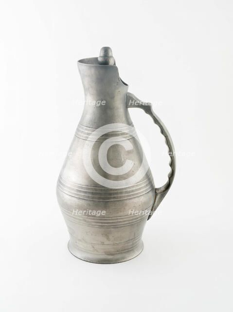 Cider Jug with Lid, Paris, 19th century. Creator: Unknown.