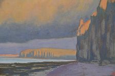 Ciel d'orage. Falaises à Varengeville. Creator: Auburtin, Jean Francis (1866-1930)