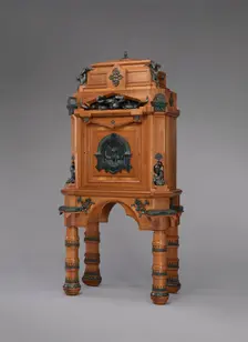 Cigar Cabinet, Paris, c. 1867. Creator: Charles-Guillaume Diehl