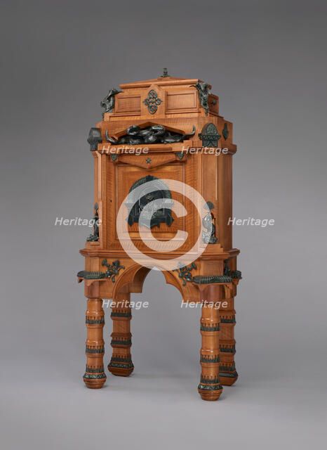 Cigar Cabinet, Paris, c. 1867. Creator: Charles-Guillaume Diehl.
