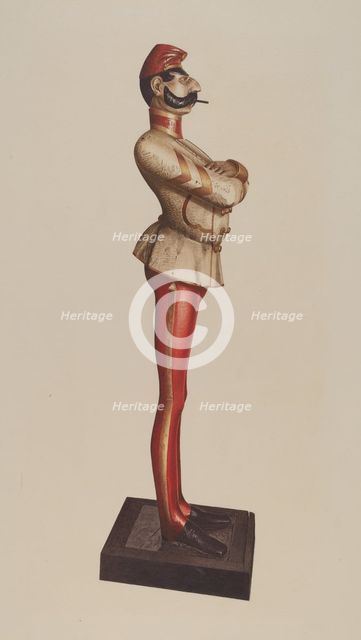 Cigar Store Figure, 1935/1942. Creator: Albert Ryder.