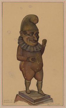 Cigar Store Figure, c. 1936. Creator: Elmer G Anderson