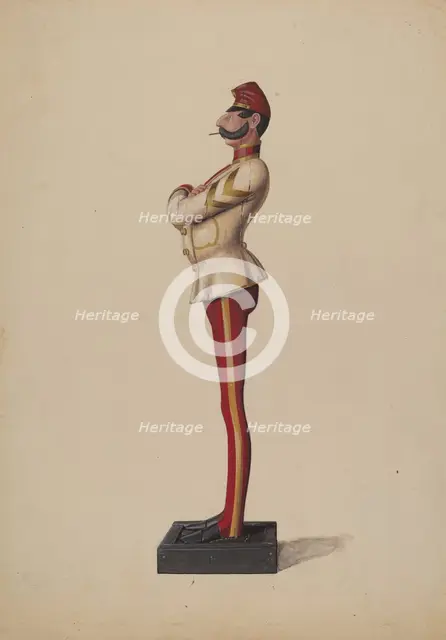 Cigar Store Figure, c. 1937. Creator: Eugene Croe.