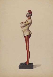 Cigar Store Figure, c. 1937. Creator: Eugene Croe