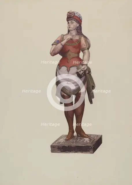 Cigar Store Figure, c. 1937. Creator: Joseph Goldberg.