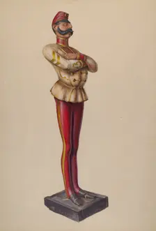 Cigar Store Figure, c. 1937. Creator: Walter Hochstrasser