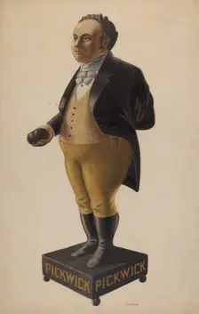 Cigar Store Figure, c. 1938. Creator: Louis Plogsted