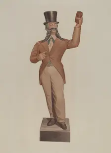 Cigar Store Figure, c. 1939. Creator: Albert Ryder